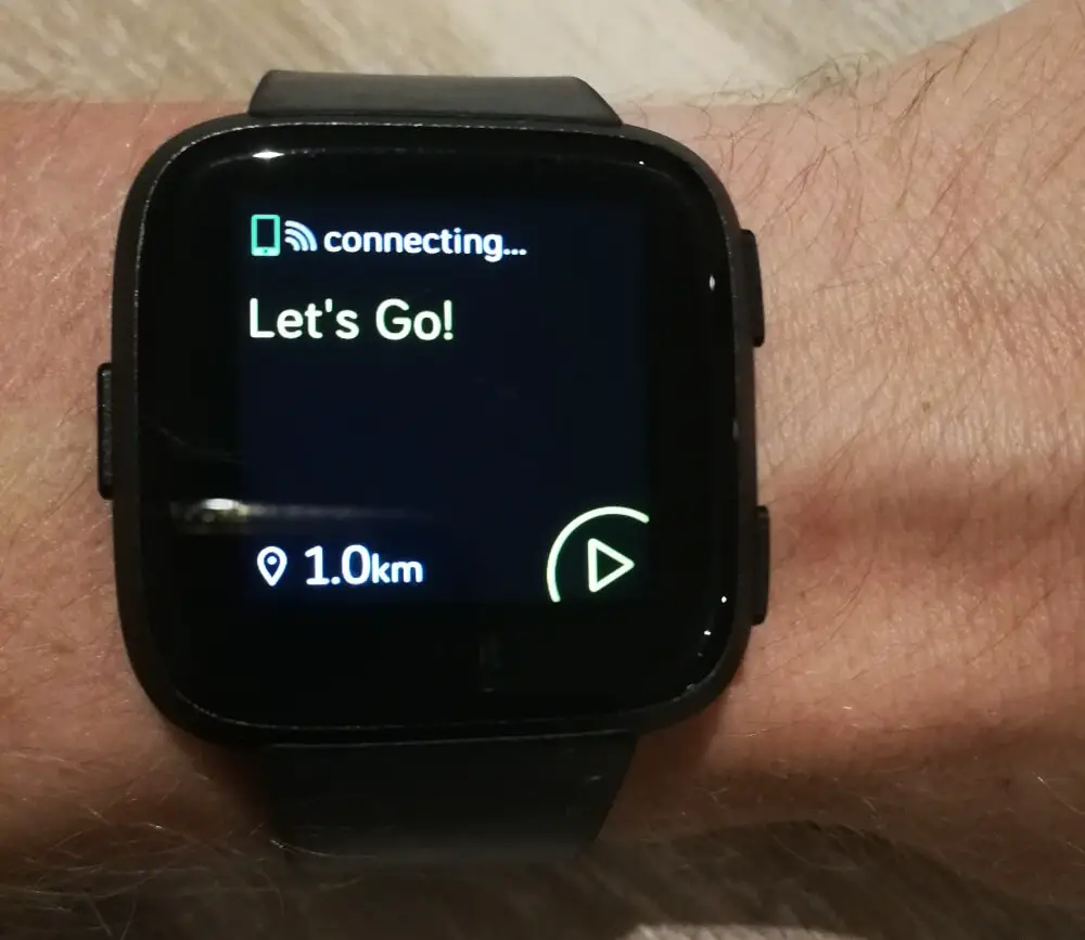 Fitbit Versa Connecting