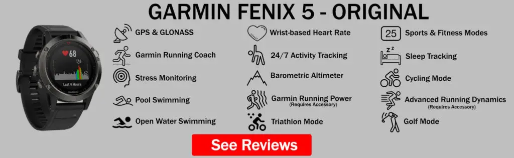 Garmin Fenix 5 Original Features