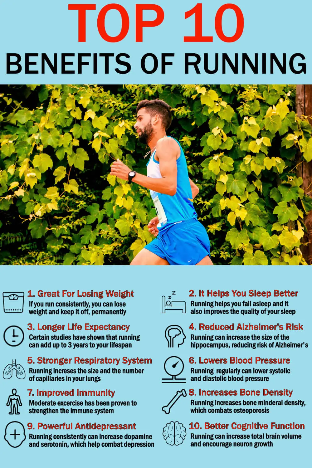 Top 10 Benefits of Running